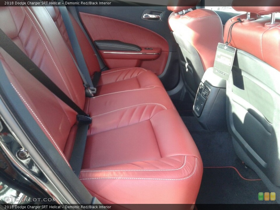 Demonic Red/Black Interior Rear Seat for the 2018 Dodge Charger SRT Hellcat #125526632