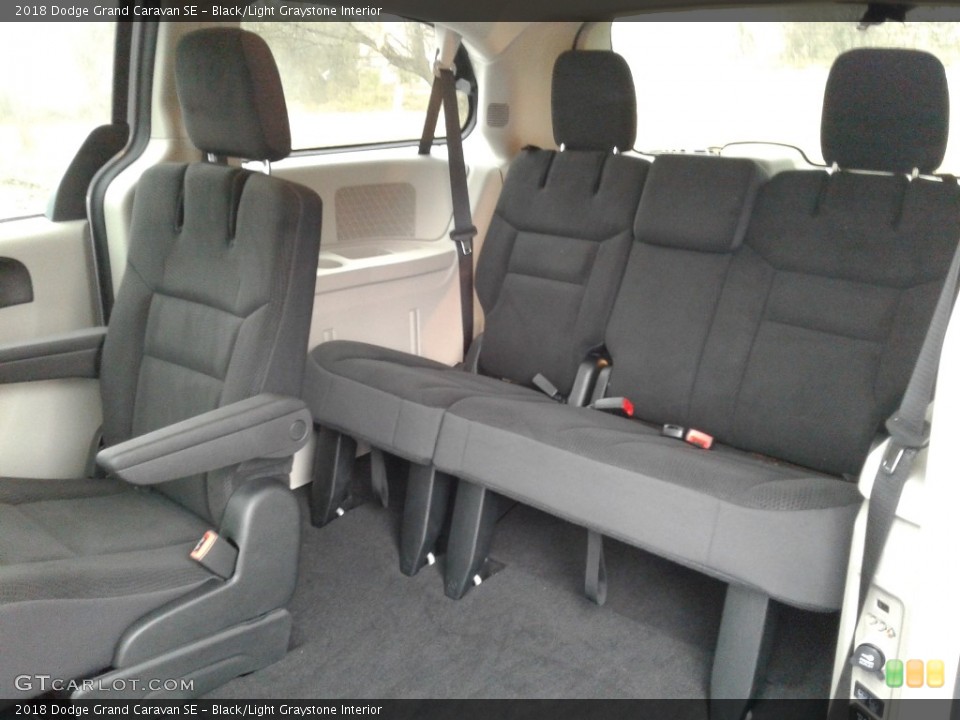 Black/Light Graystone Interior Rear Seat for the 2018 Dodge Grand Caravan SE #125529212