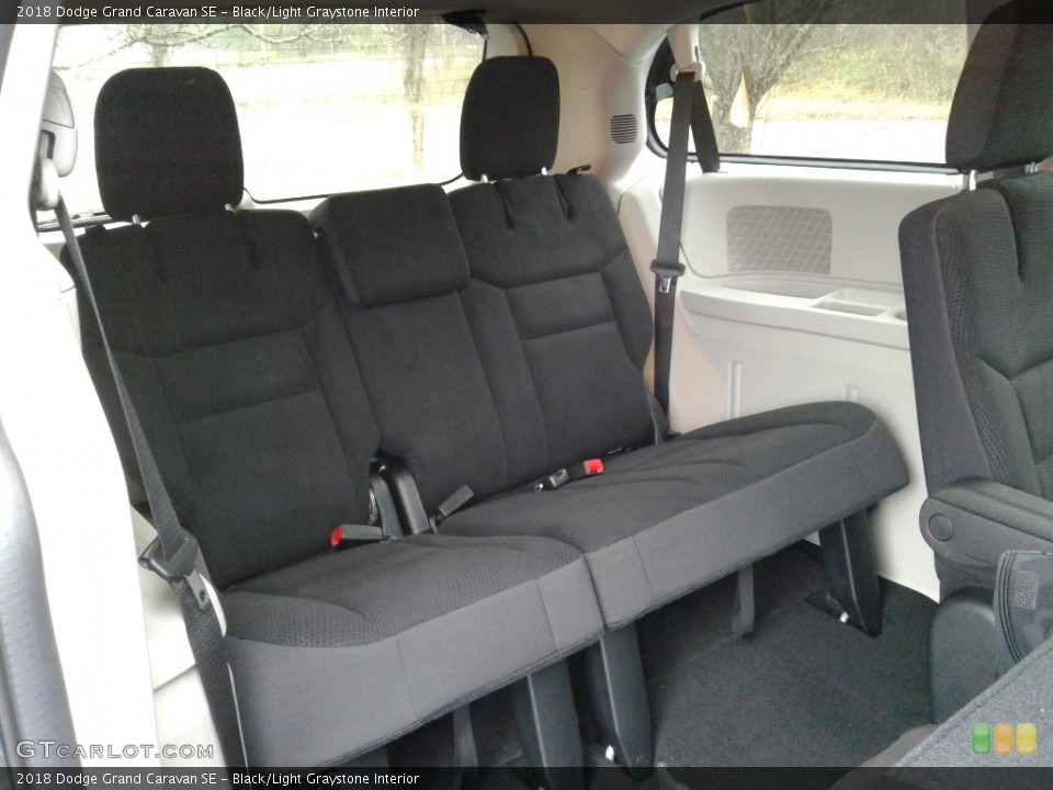 Black/Light Graystone Interior Rear Seat for the 2018 Dodge Grand Caravan SE #125529275