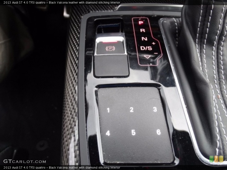 Black Valcona leather with diamond stitching Interior Controls for the 2013 Audi S7 4.0 TFSI quattro #125529725