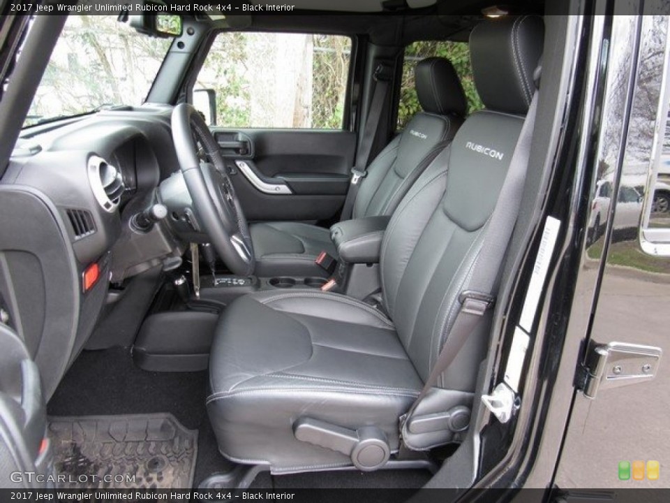 Black Interior Photo for the 2017 Jeep Wrangler Unlimited Rubicon Hard Rock 4x4 #125550696