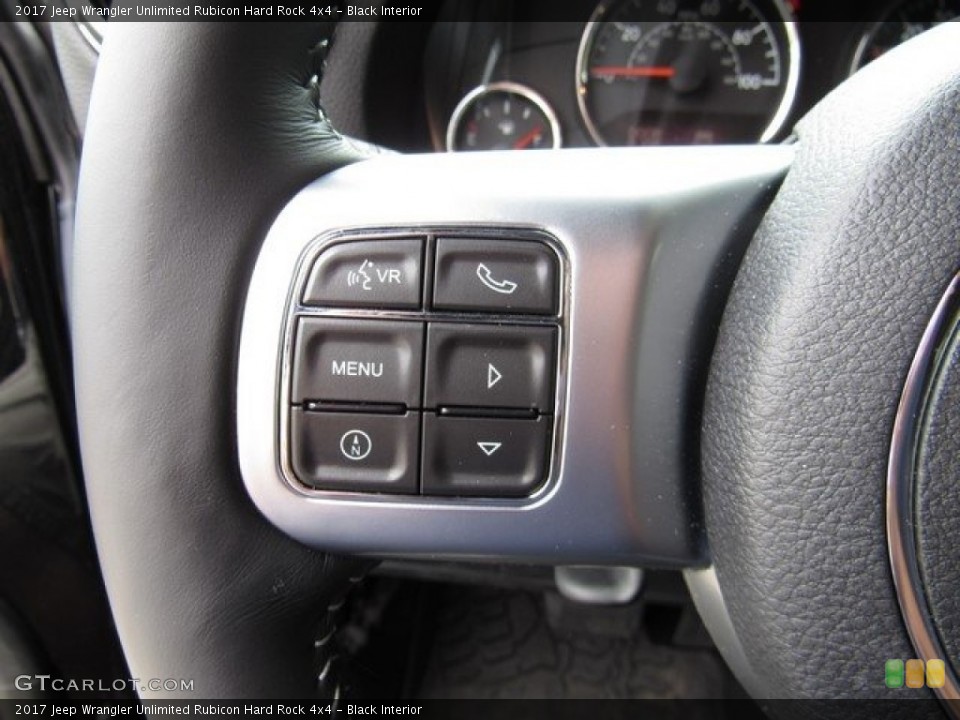 Black Interior Controls for the 2017 Jeep Wrangler Unlimited Rubicon Hard Rock 4x4 #125551161