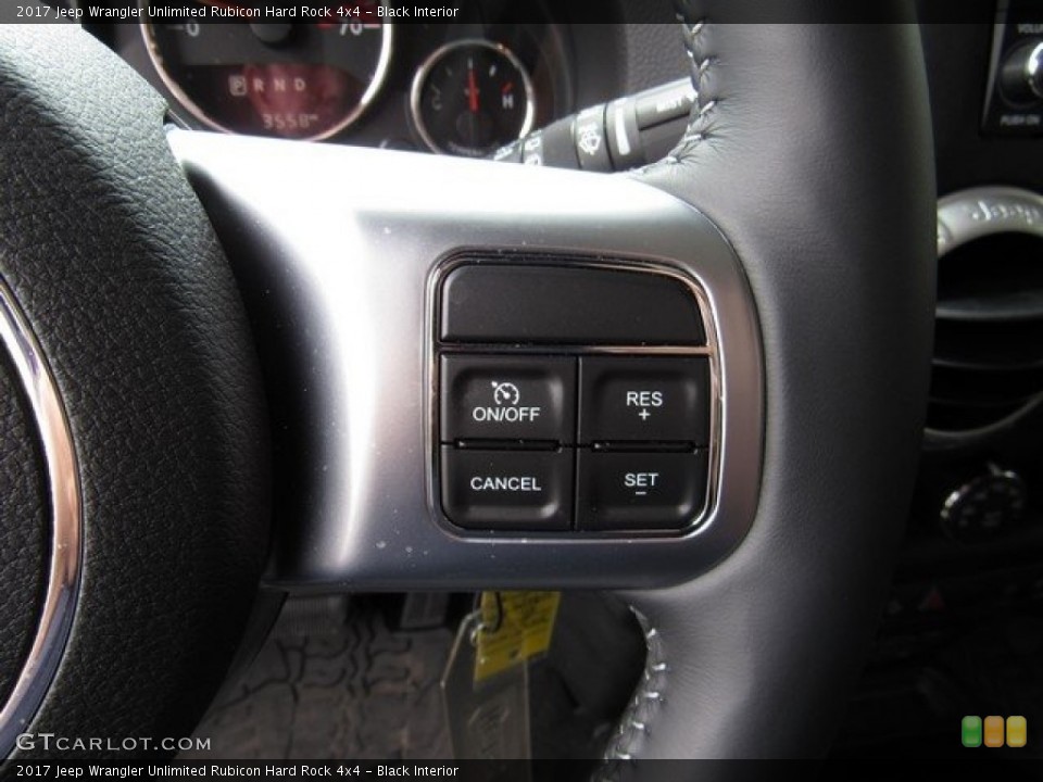 Black Interior Controls for the 2017 Jeep Wrangler Unlimited Rubicon Hard Rock 4x4 #125551173