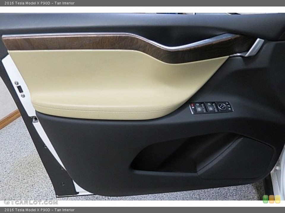 Tan Interior Door Panel for the 2016 Tesla Model X P90D #125564949