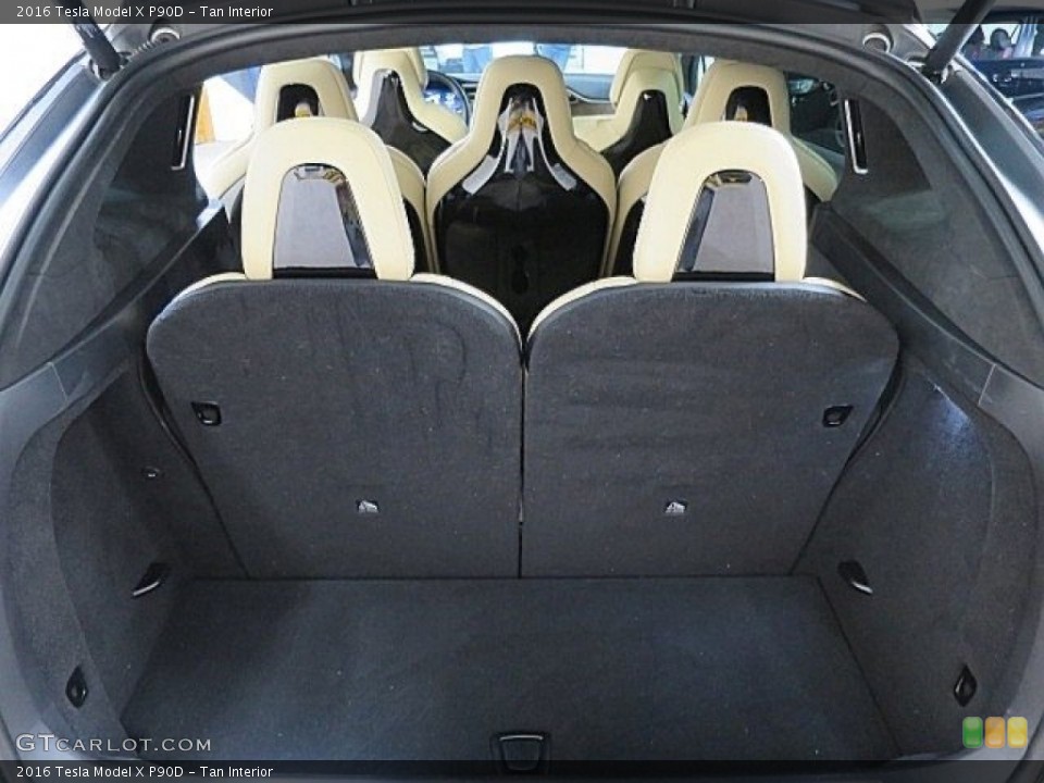 Tan Interior Trunk for the 2016 Tesla Model X P90D #125564982