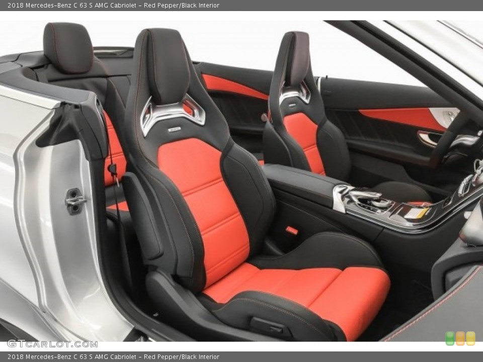 Red Pepper/Black Interior Photo for the 2018 Mercedes-Benz C 63 S AMG Cabriolet #125576934
