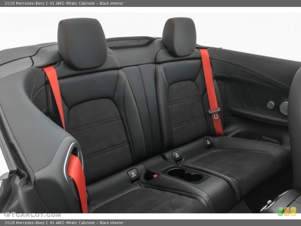 Black Interior Rear Seat for the 2018 Mercedes-Benz C 43 AMG 4Matic Cabriolet #125577363