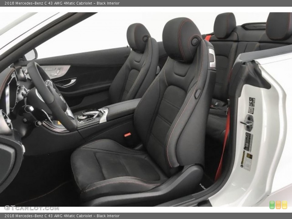 Black Interior Front Seat for the 2018 Mercedes-Benz C 43 AMG 4Matic Cabriolet #125577411