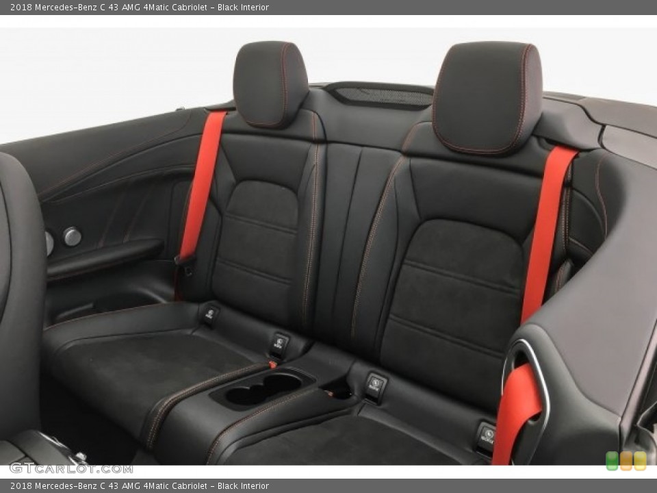Black Interior Rear Seat for the 2018 Mercedes-Benz C 43 AMG 4Matic Cabriolet #125577426