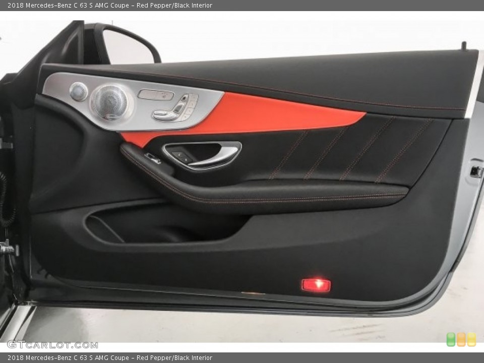 Red Pepper/Black Interior Door Panel for the 2018 Mercedes-Benz C 63 S AMG Coupe #125578464