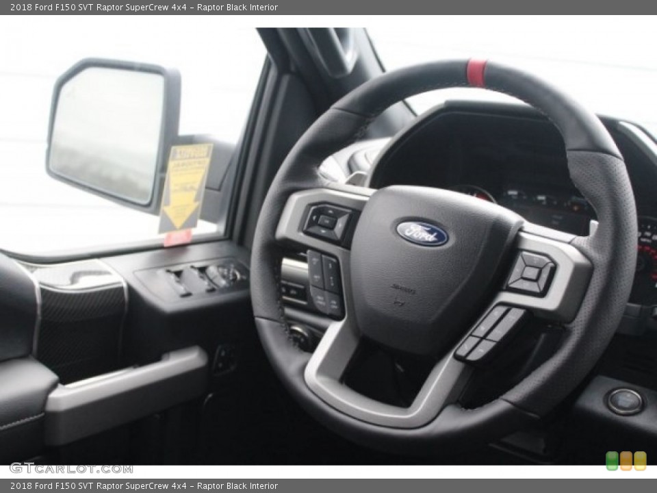 Raptor Black Interior Steering Wheel for the 2018 Ford F150 SVT Raptor SuperCrew 4x4 #125581173