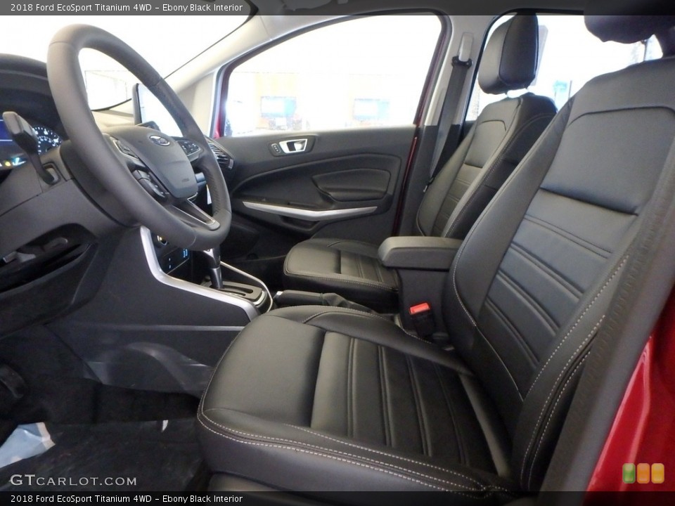 Ebony Black Interior Front Seat for the 2018 Ford EcoSport Titanium 4WD #125601355