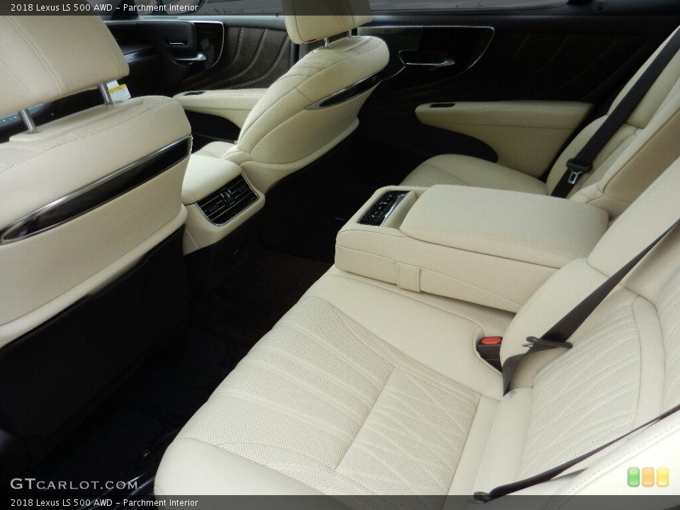Parchment Interior Rear Seat for the 2018 Lexus LS 500 AWD #125601874
