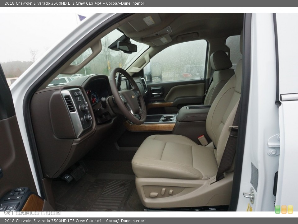 Cocoa/­Dune Interior Photo for the 2018 Chevrolet Silverado 3500HD LTZ Crew Cab 4x4 #125603518