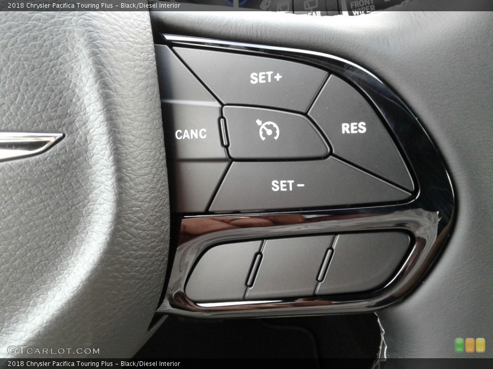 Black/Diesel Interior Steering Wheel for the 2018 Chrysler Pacifica Touring Plus #125606551
