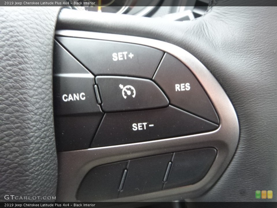 Black Interior Controls for the 2019 Jeep Cherokee Latitude Plus 4x4 #125609680