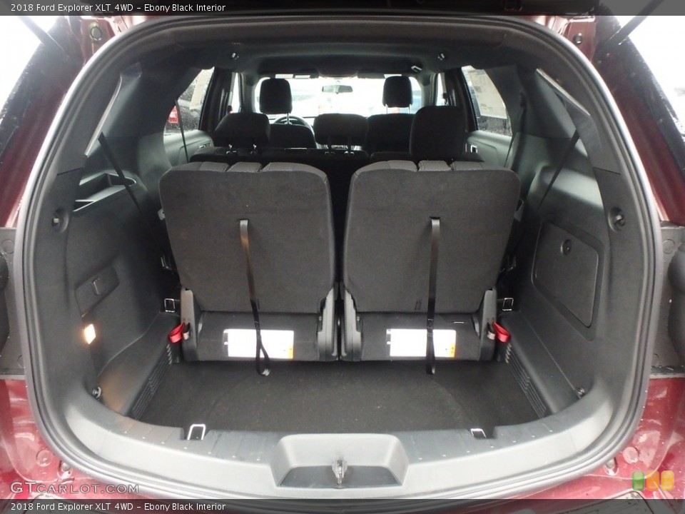 Ebony Black Interior Trunk for the 2018 Ford Explorer XLT 4WD #125625564