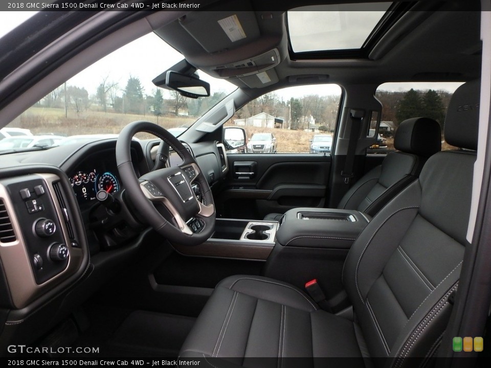 Jet Black Interior Photo for the 2018 GMC Sierra 1500 Denali Crew Cab 4WD #125627124