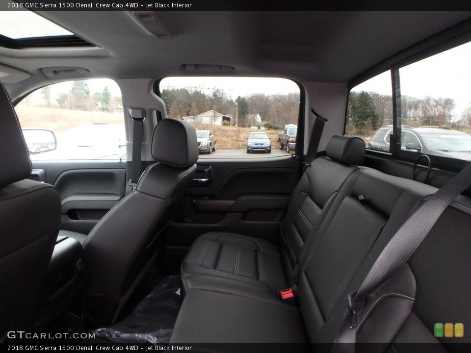 Jet Black Interior Rear Seat for the 2018 GMC Sierra 1500 Denali Crew Cab 4WD #125627142