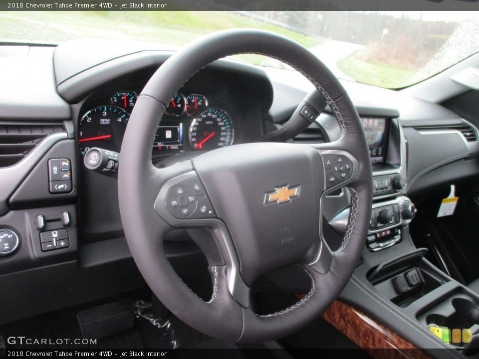 Jet Black Interior Steering Wheel for the 2018 Chevrolet Tahoe Premier 4WD #125627613