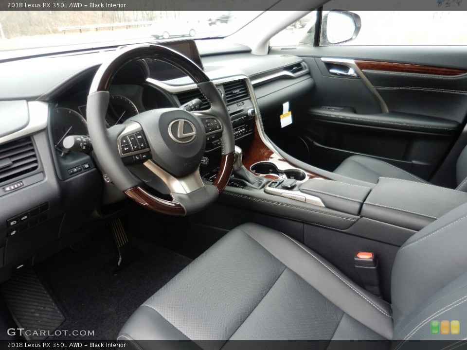 Black Interior Photo for the 2018 Lexus RX 350L AWD #125630328