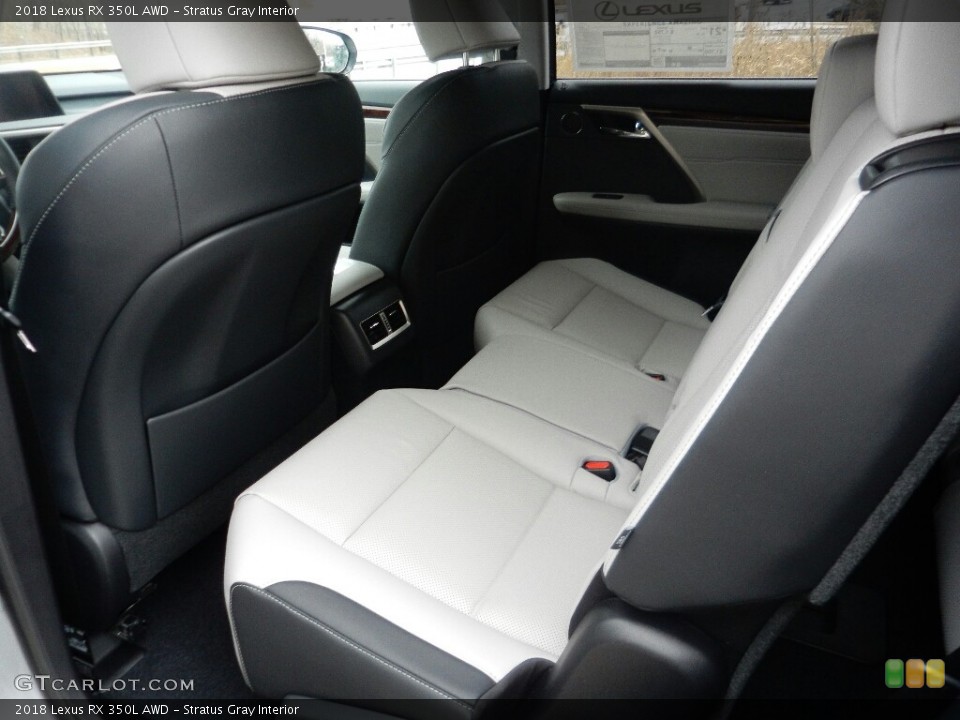 Stratus Gray Interior Rear Seat for the 2018 Lexus RX 350L AWD #125631018