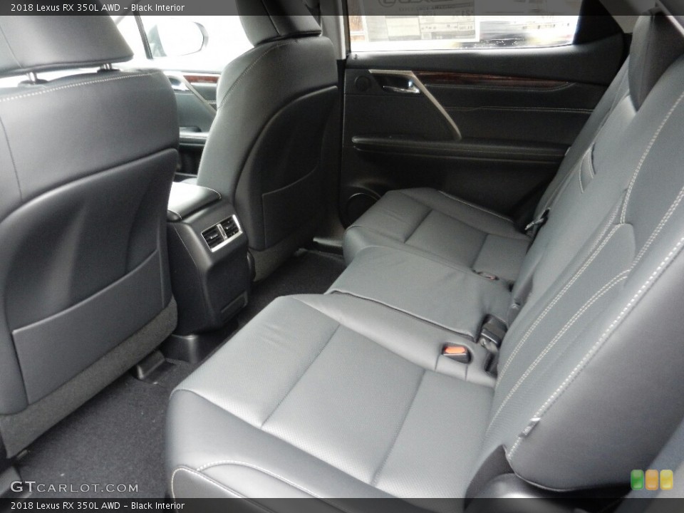 Black Interior Rear Seat for the 2018 Lexus RX 350L AWD #125631258