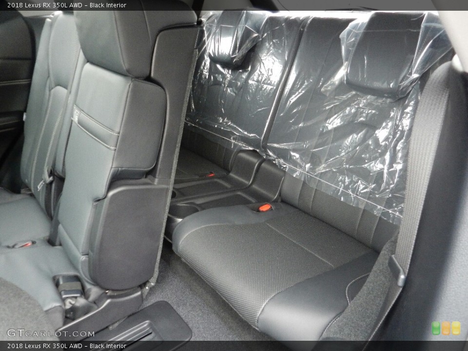 Black Interior Rear Seat for the 2018 Lexus RX 350L AWD #125631390