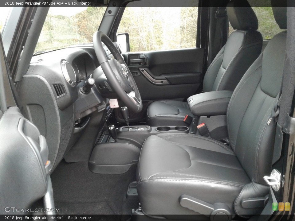 Black Interior Photo for the 2018 Jeep Wrangler Altitude 4x4 #125634093