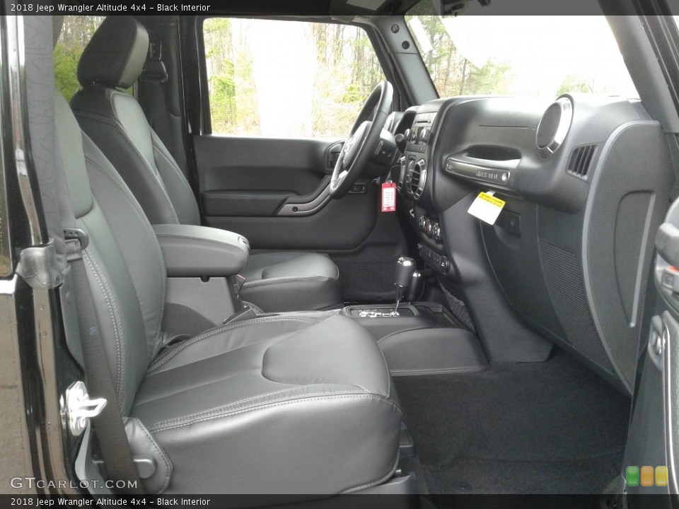 Black Interior Front Seat for the 2018 Jeep Wrangler Altitude 4x4 #125634207