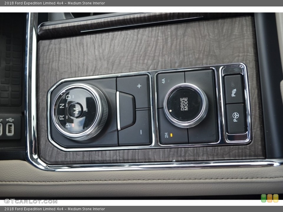 Medium Stone Interior Controls for the 2018 Ford Expedition Limited 4x4 #125634411