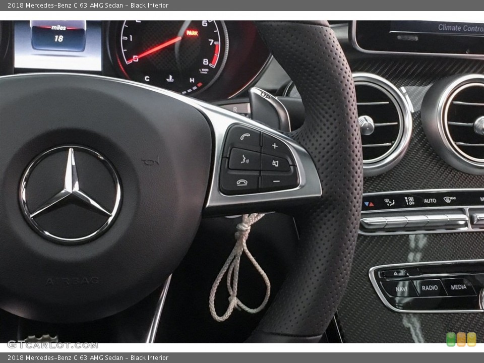 Black Interior Controls for the 2018 Mercedes-Benz C 63 AMG Sedan #125641878