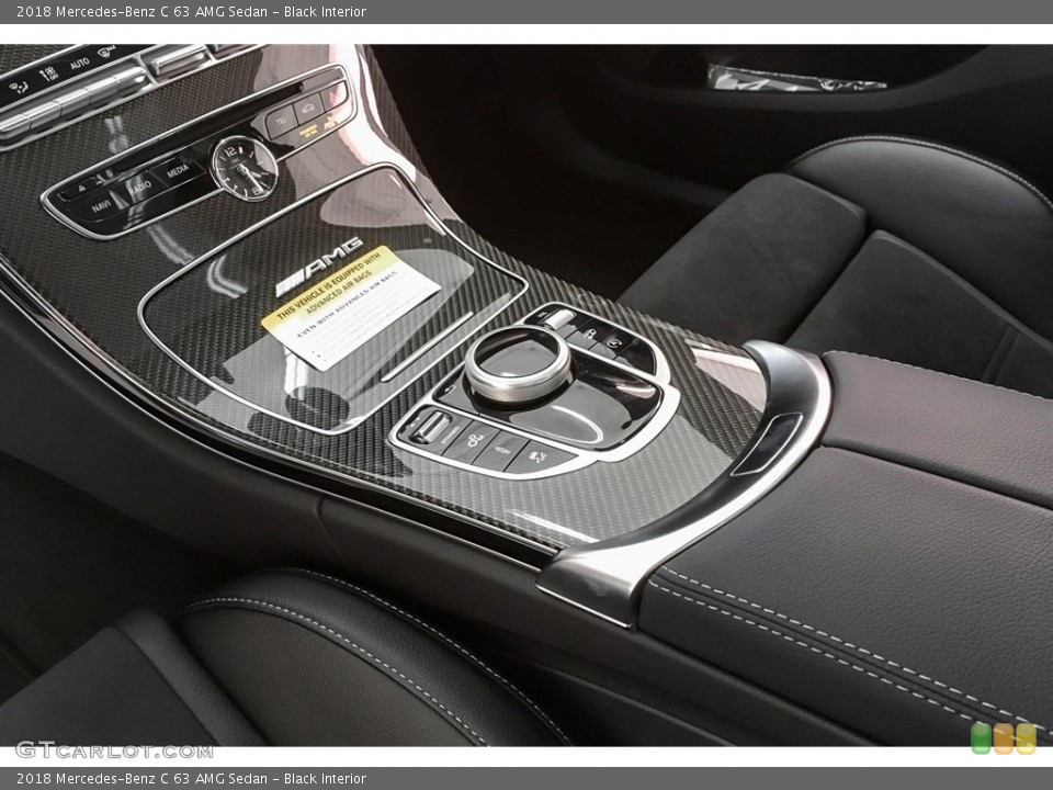 Black Interior Controls for the 2018 Mercedes-Benz C 63 AMG Sedan #125641929
