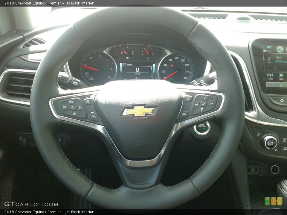 Jet Black Interior Steering Wheel for the 2018 Chevrolet Equinox Premier #125643915