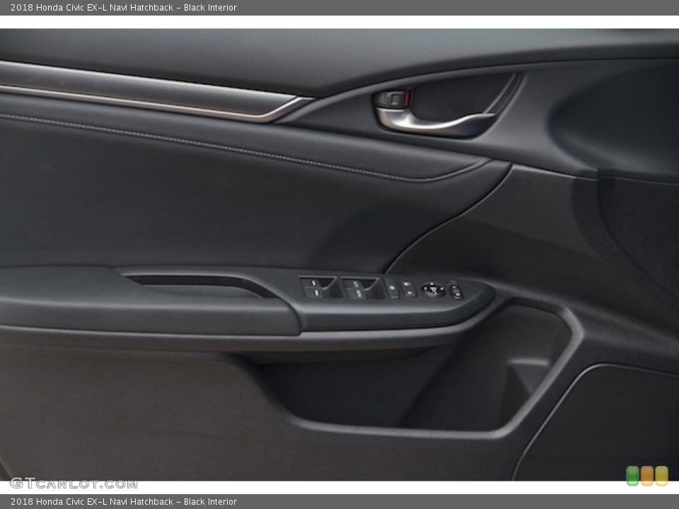 Black Interior Door Panel for the 2018 Honda Civic EX-L Navi Hatchback #125650394