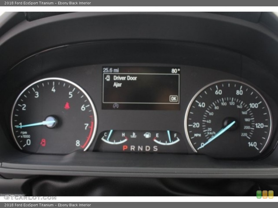 Ebony Black Interior Gauges for the 2018 Ford EcoSport Titanium #125652902