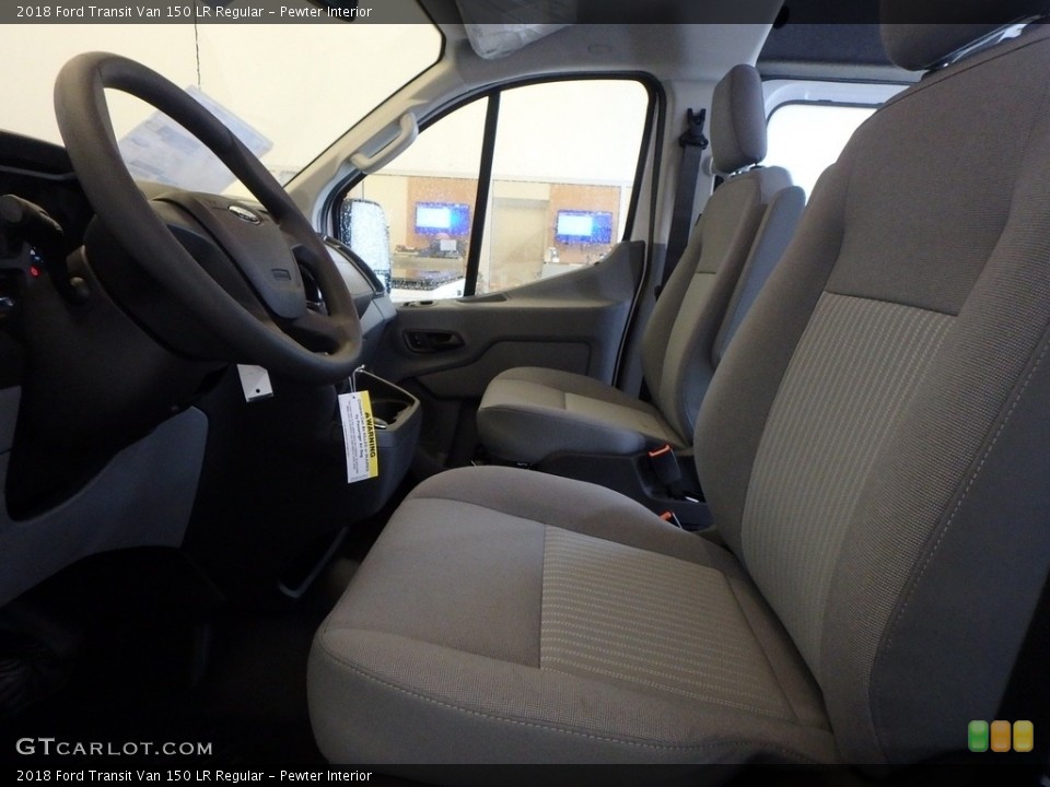 Pewter Interior Front Seat for the 2018 Ford Transit Van 150 LR Regular #125657483