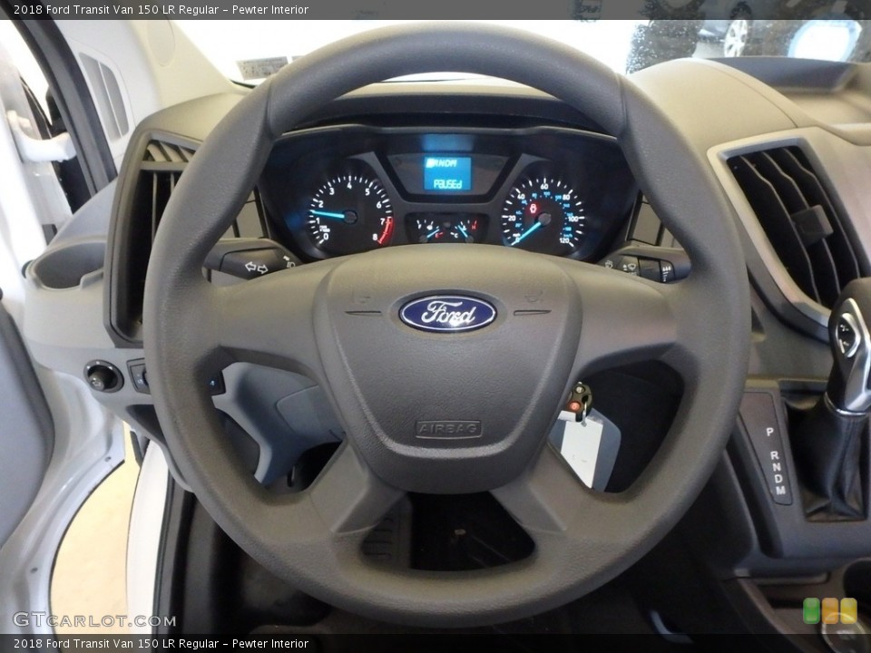 Pewter Interior Steering Wheel for the 2018 Ford Transit Van 150 LR Regular #125657693