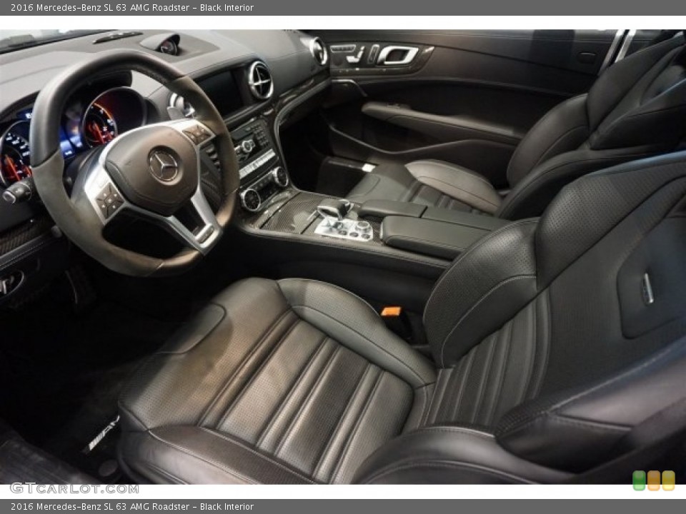 Black Interior Front Seat for the 2016 Mercedes-Benz SL 63 AMG Roadster #125680628