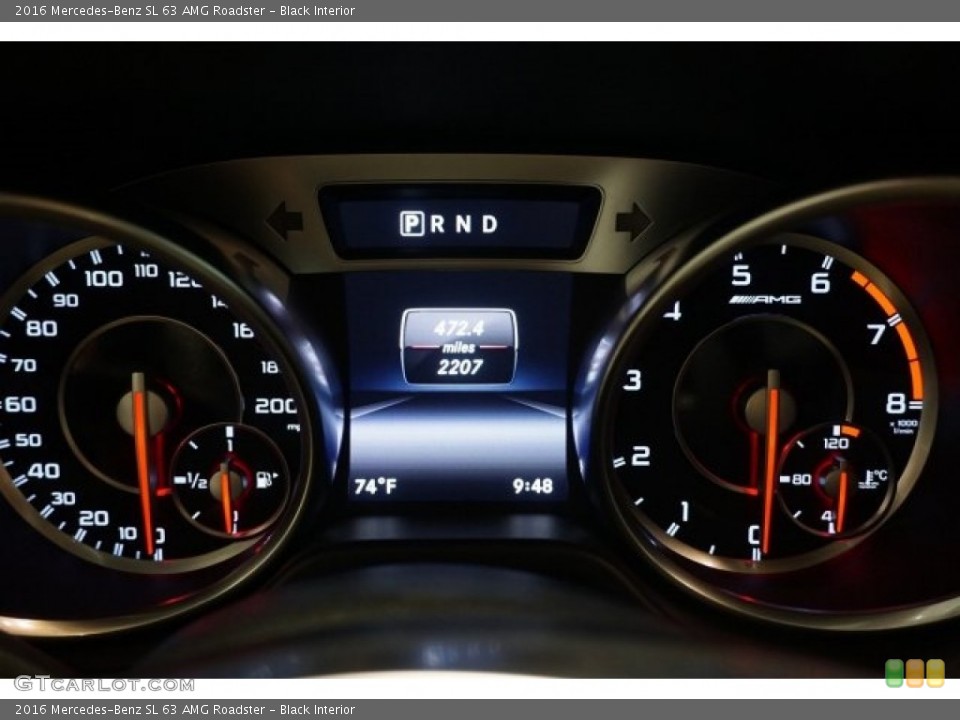 Black Interior Gauges for the 2016 Mercedes-Benz SL 63 AMG Roadster #125680661