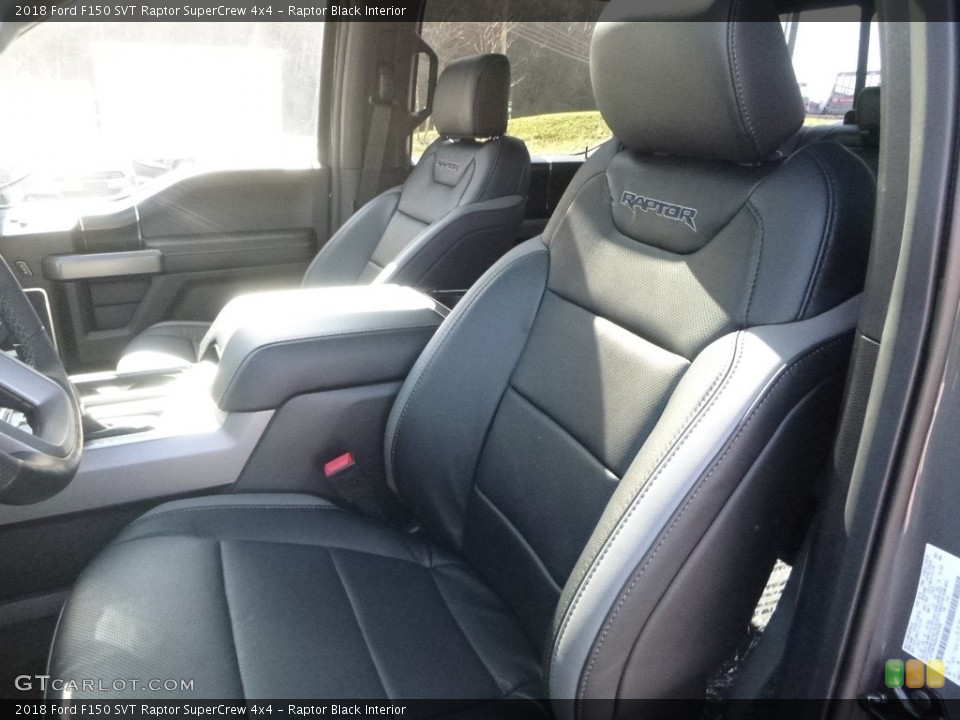 Raptor Black Interior Front Seat for the 2018 Ford F150 SVT Raptor SuperCrew 4x4 #125682563