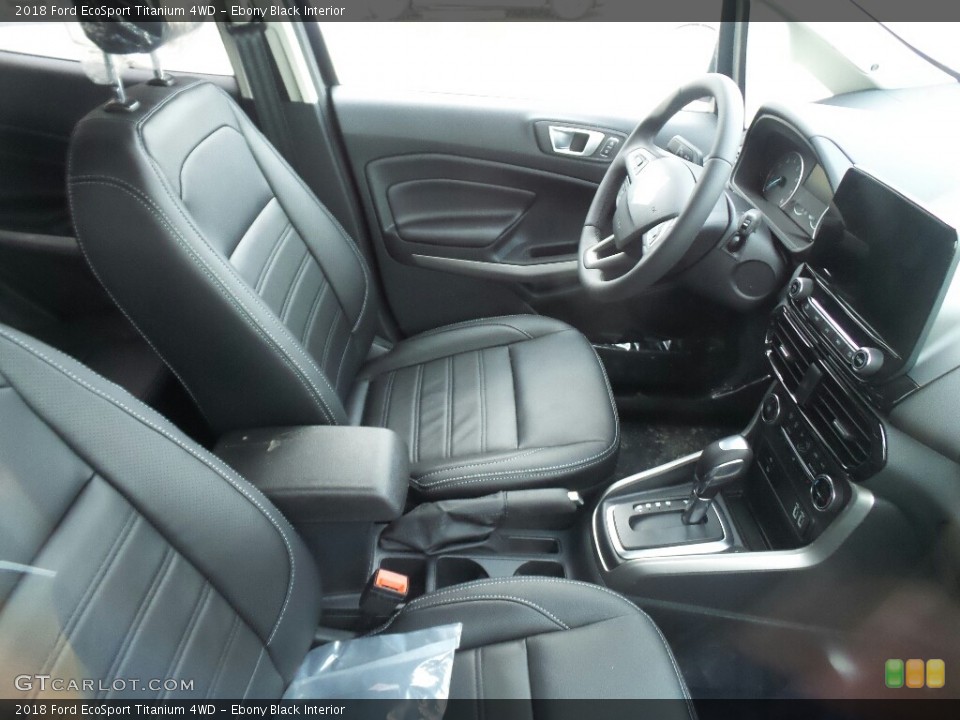 Ebony Black Interior Front Seat for the 2018 Ford EcoSport Titanium 4WD #125692821