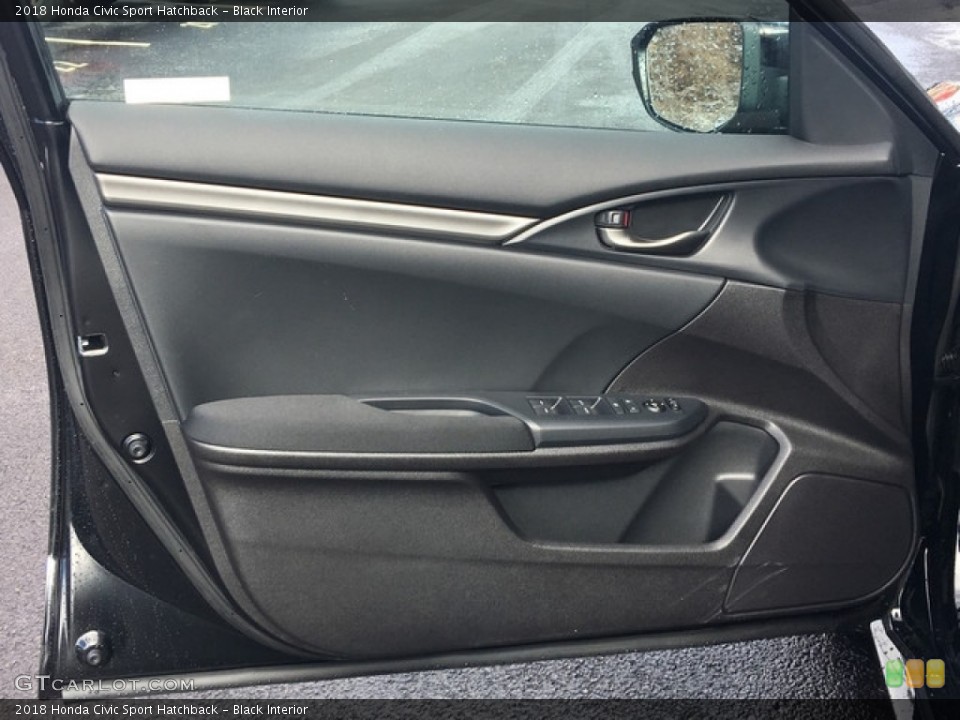 Black Interior Door Panel for the 2018 Honda Civic Sport Hatchback #125717283
