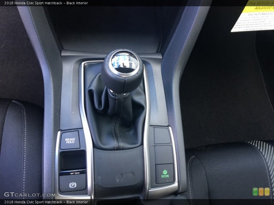 Black Interior Transmission for the 2018 Honda Civic Sport Hatchback #125717366