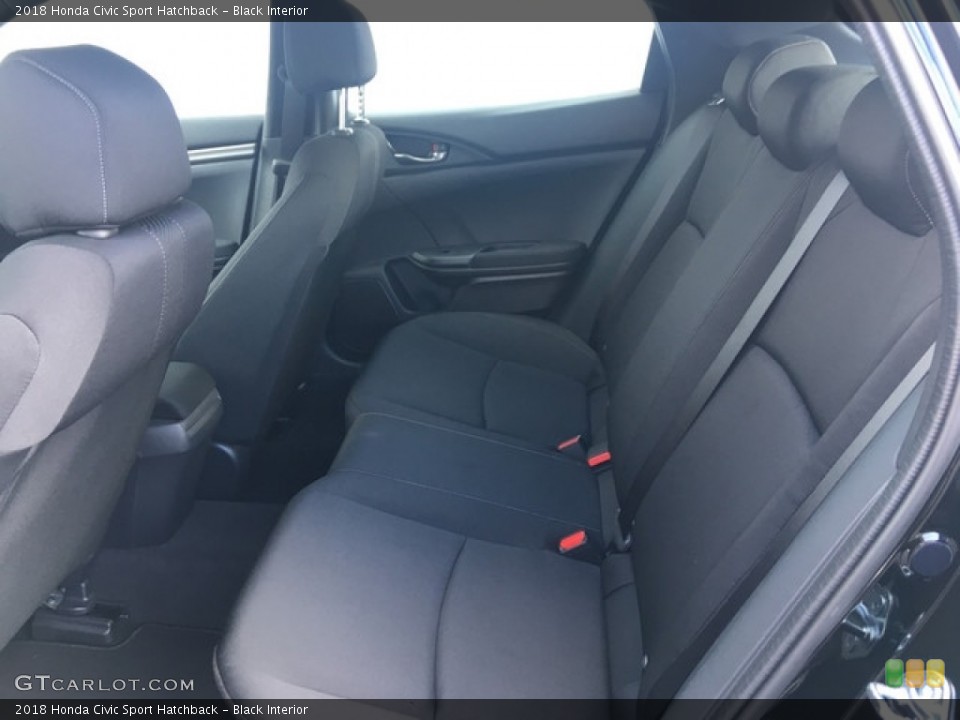Black Interior Rear Seat for the 2018 Honda Civic Sport Hatchback #125717385