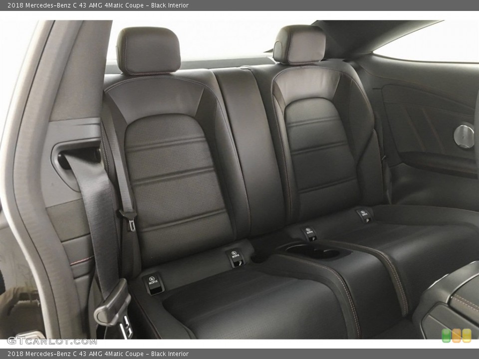 Black Interior Rear Seat for the 2018 Mercedes-Benz C 43 AMG 4Matic Coupe #125719188