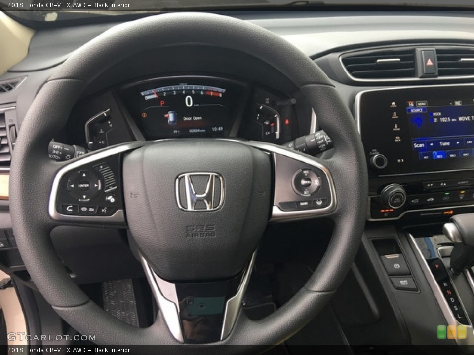 Black Interior Steering Wheel for the 2018 Honda CR-V EX AWD #125724192