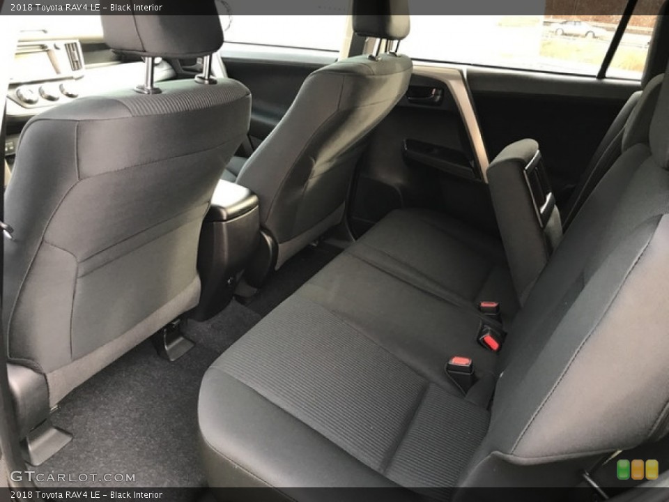 Black Interior Rear Seat for the 2018 Toyota RAV4 LE #125725043