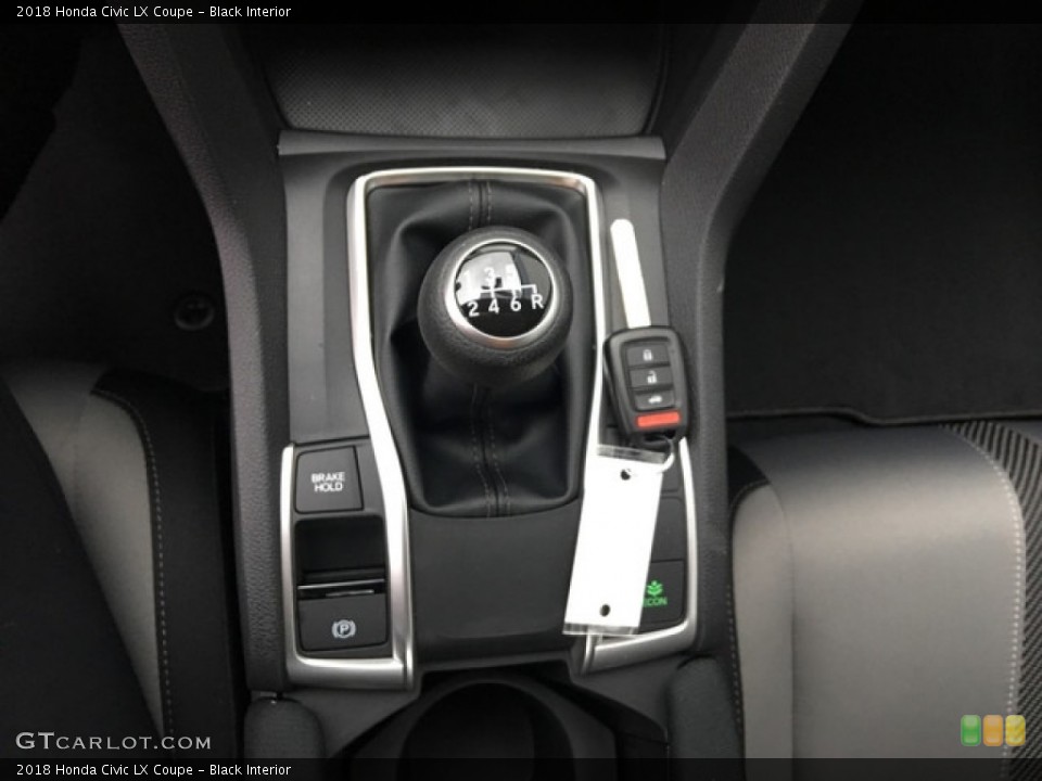 Black Interior Transmission for the 2018 Honda Civic LX Coupe #125729427