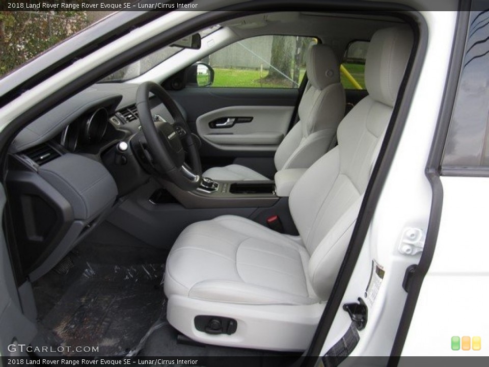 Lunar/Cirrus Interior Photo for the 2018 Land Rover Range Rover Evoque SE #125730009